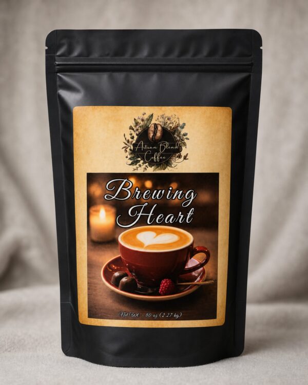 Black coffee bag labeled Tuxedo Reserve